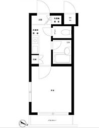 東京メトロ丸ノ内線 中野富士見町駅 徒歩9分の賃貸マンション 1階1Kの間取り