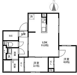 間取図画像 2LDK