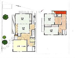 京王線 幡ヶ谷駅 徒歩12分の賃貸一戸建て 1階4Kの間取り