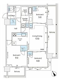 間取図画像 3LDK