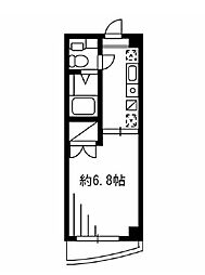 F.S.C新宿マンション 1Kの間取図画像