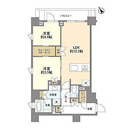 PIAS渋谷本町residence 2LDKの間取図画像