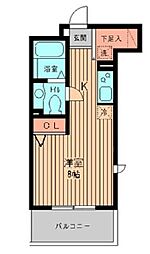 プロスペクト初台 ワンルームの間取図画像