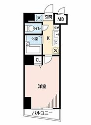 プロシード参宮橋 1Kの間取図画像