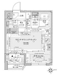 JR中央線 荻窪駅 徒歩5分の賃貸マンション 3階1LDKの間取り