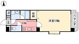 United-SQUARE 1Kの間取図画像