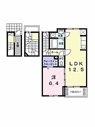 ノーヴァミトモ2 1LDKの間取図画像