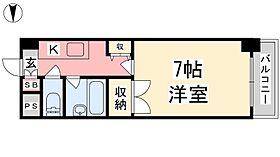 ジョイフル第3今市  ｜ 愛媛県松山市道後今市6-18（賃貸マンション1DK・6階・23.08㎡） その2