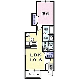 間取図画像 1LDK