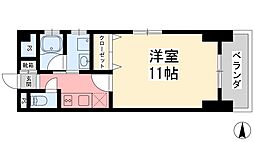 インペリアル一番町 5階1Kの間取り