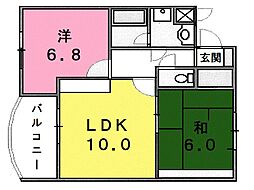 間取図画像 2LDK
