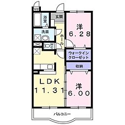 間取図画像 2LDK