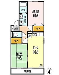 エトワール・スピカ 2DKの間取図画像