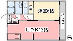アネックス湯渡 1LDKの間取図画像