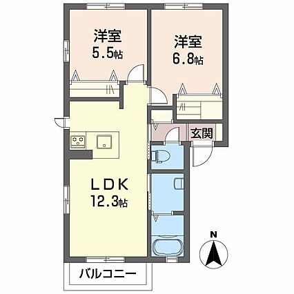 リッツハウス土居田C棟_間取り_0