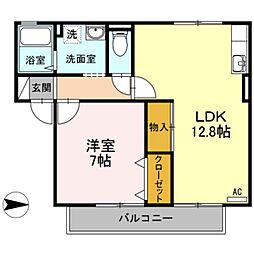 メゾン・エタニティ 1LDKの間取図画像