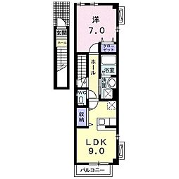 セレノ 1LDKの間取図画像