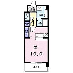 プリムローズ小坂 ワンルームの間取図画像