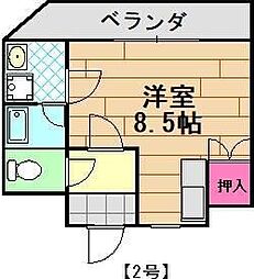 DONDON21 ワンルームの間取図画像