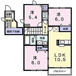 ピスケース 3LDKの間取図画像