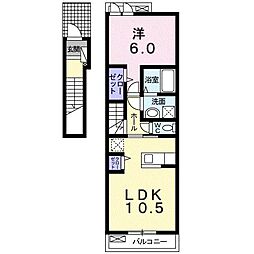 レジデンス-T・IYOA 1LDKの間取図画像