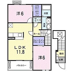 カレントYOU 2LDKの間取図画像