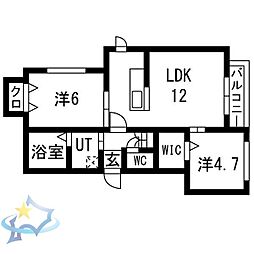 札幌市営東西線 西18丁目駅 徒歩8分 2階/-