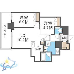 間取図画像 2LDK
