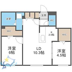間取図画像 2LDK