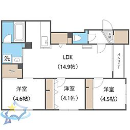 札幌市電2系統 西線14条駅 徒歩2分 3階/-