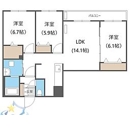 札幌市営東西線 発寒南駅 徒歩9分