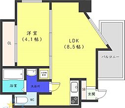 札幌市営東西線 西18丁目駅 徒歩10分の賃貸マンション 3階1LDKの間取り