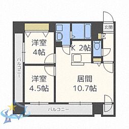 間取図画像 2LDK