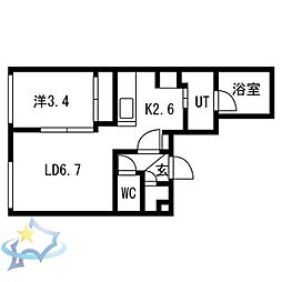 札幌市営東西線 発寒南駅 徒歩15分 2階/-