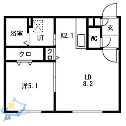 間取図画像 1LDK