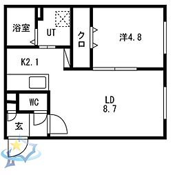 間取図画像 1LDK