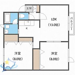 札幌市営東西線 発寒南駅 徒歩35分 2階/-