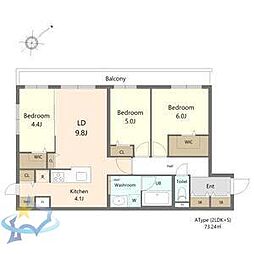 JR函館本線 琴似駅 徒歩2分 5階/-