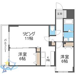 間取図画像 2LDK
