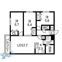 札幌市営東西線 西18丁目駅 徒歩14分 3階/-