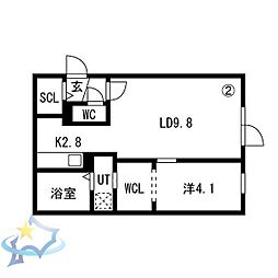 札幌市営東西線 発寒南駅 徒歩8分 4階/-
