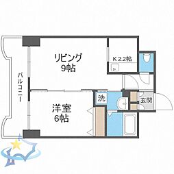 ティアラFCサイド 1LDKの間取図画像