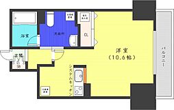 レシディア大通り西 ワンルームの間取図画像