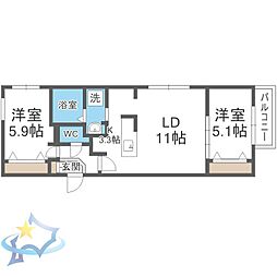 札幌市電2系統 西線14条駅 徒歩3分 3階/-