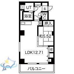 レジデンスカープ札幌 1LDKの間取図画像