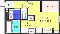ZweitLogik 1Kの間取図画像