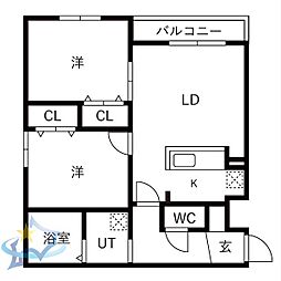 札幌市営東西線 二十四軒駅 徒歩15分 2階/-