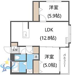 札幌市営東西線 西18丁目駅 徒歩2分 8階/-
