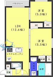 札幌市営東西線 西28丁目駅 徒歩12分 4階/-