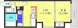 アリスマナーB.L.D 1LDKの間取図画像